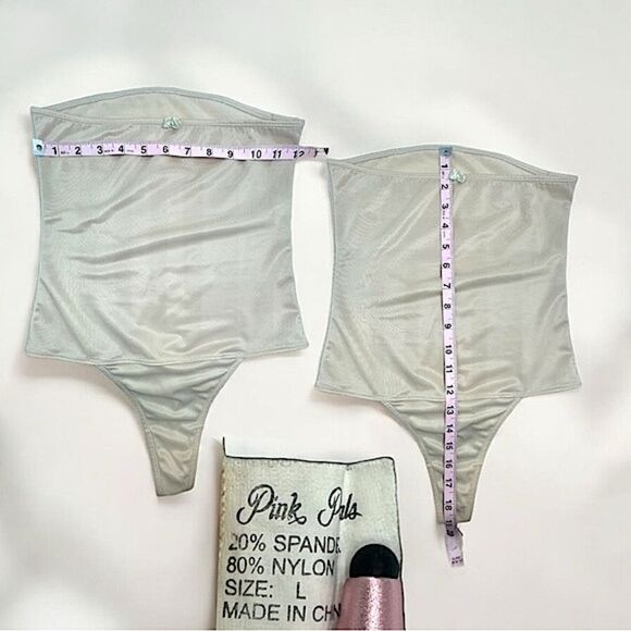 Pink Pearls Shape wear l Girl’s Crème/Beige l Thong Shaper l L l EUC - Picture 3 of 8